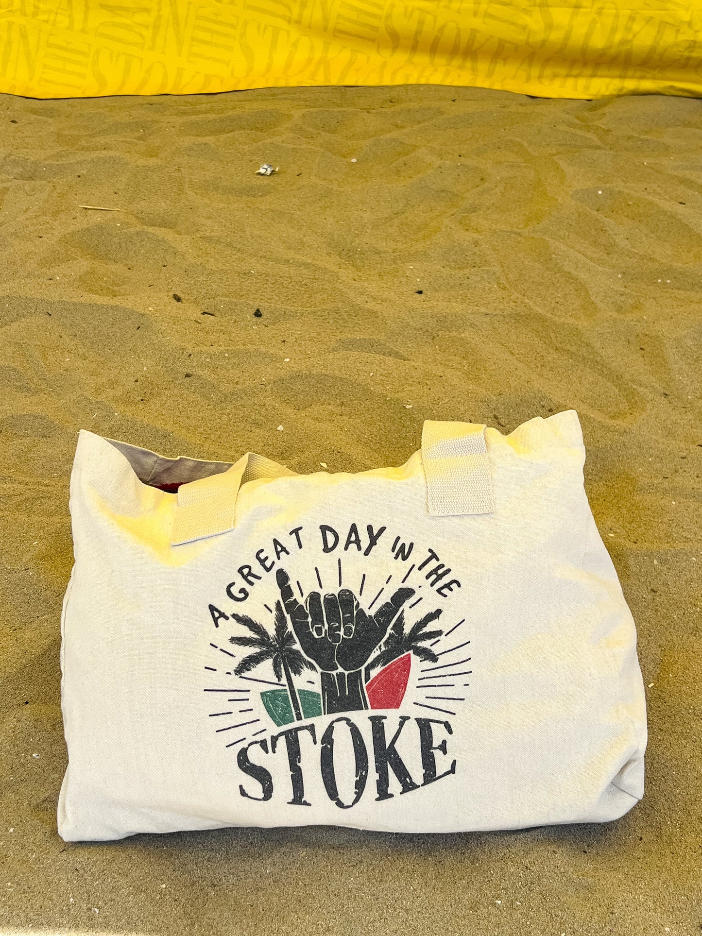 A Great Day in the Stoke tote bag